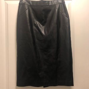Bar lll Vegan Leather knees length skirt